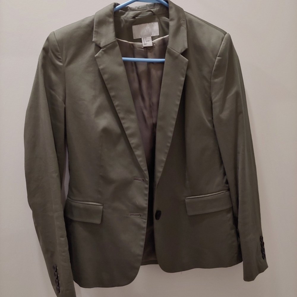 Olive green jacket size 8